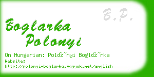 boglarka polonyi business card